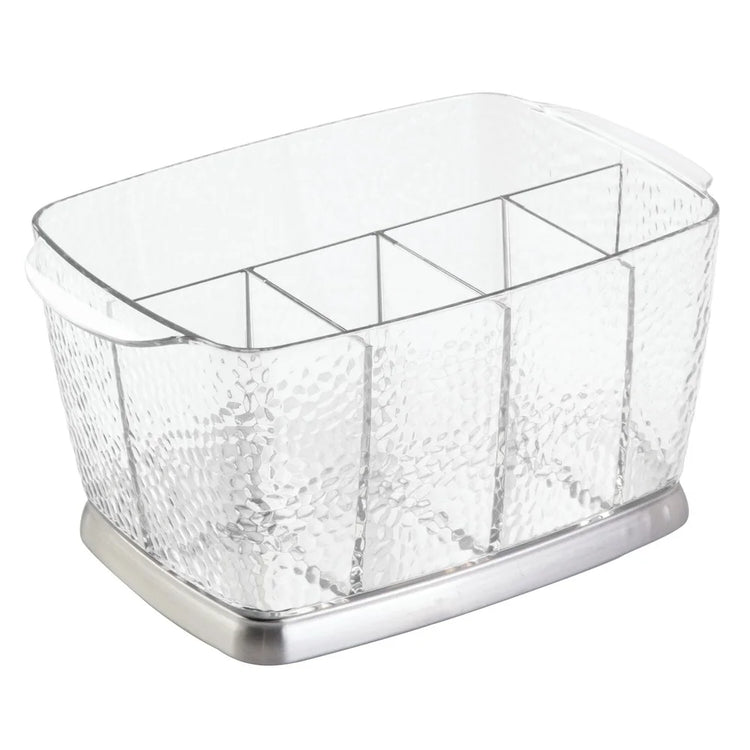 5-Compartment Flatware Caddy with Steel Base
