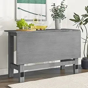 Farmhouse Drop Leaf Extendable Dining Table for 4