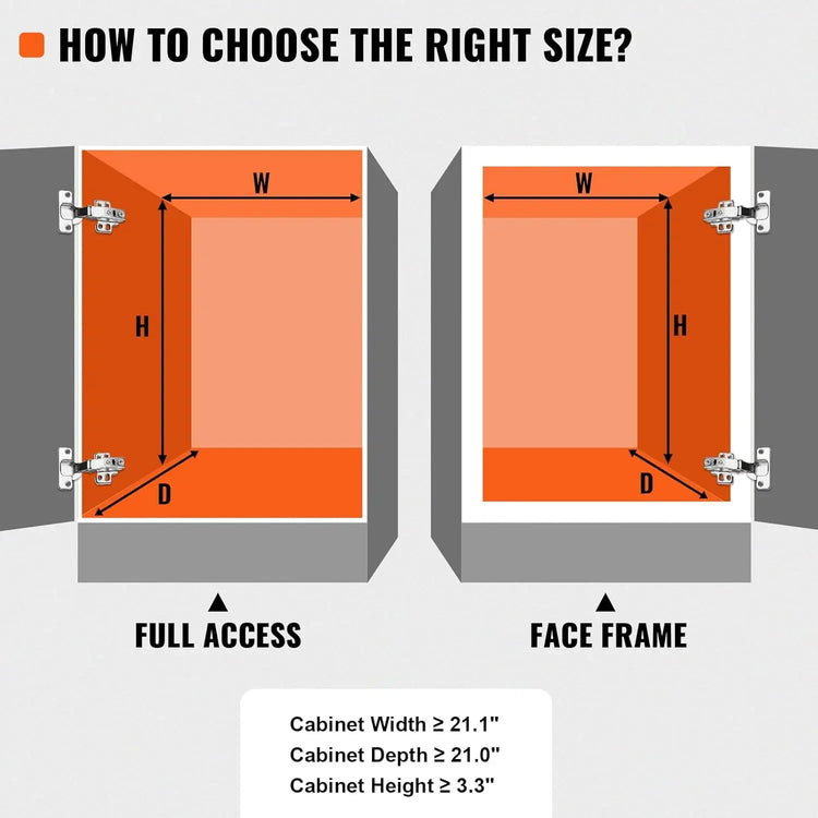 20" Pull-Out Cabinet Organizer Drawer