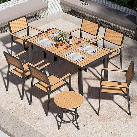 8-Piece Aluminum Patio Dining Set