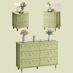 Bedroom Dresser & Nightstand Combo, 2 or 3-Piece
