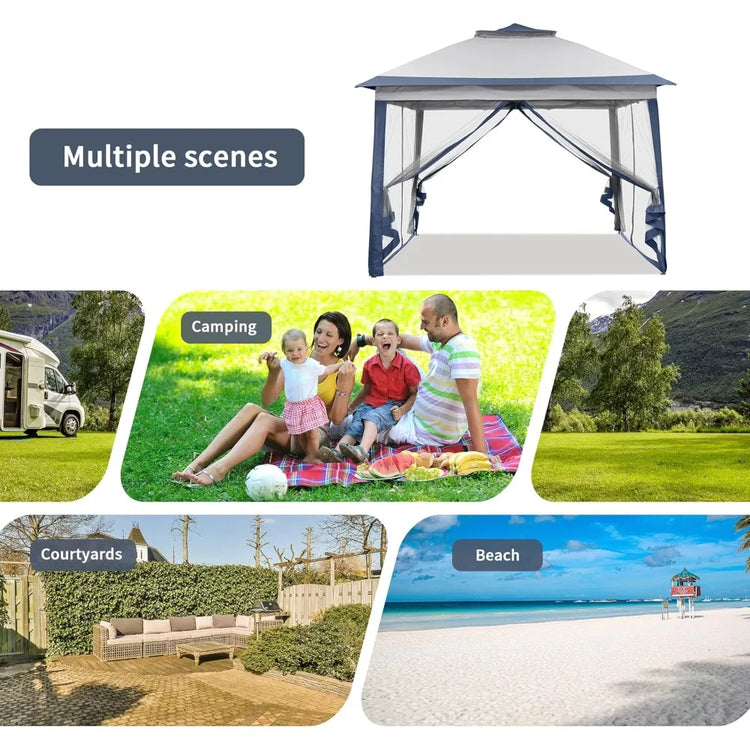 11x11 Pop-Up Canopy Tent with Netting