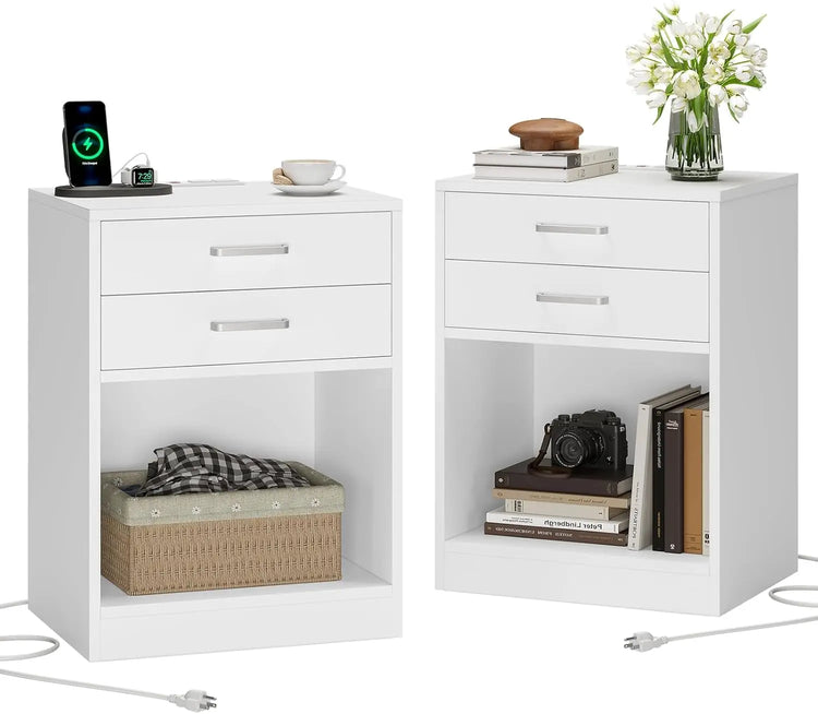 Nightstand with Charging Station