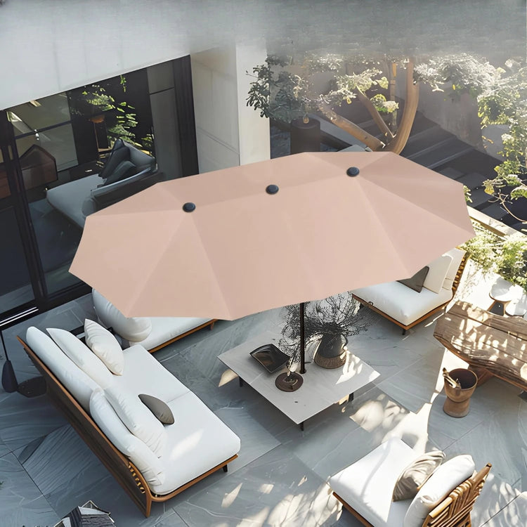 13 ft Double-Sided Patio Umbrella with Crank