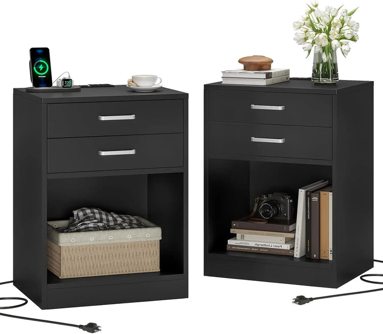 Nightstand with Charging Station