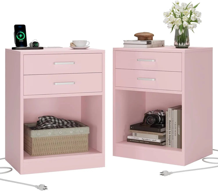 Nightstand with Charging Station