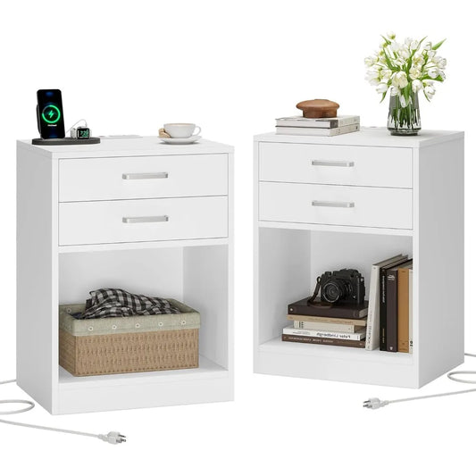 Nightstand with Charging Station