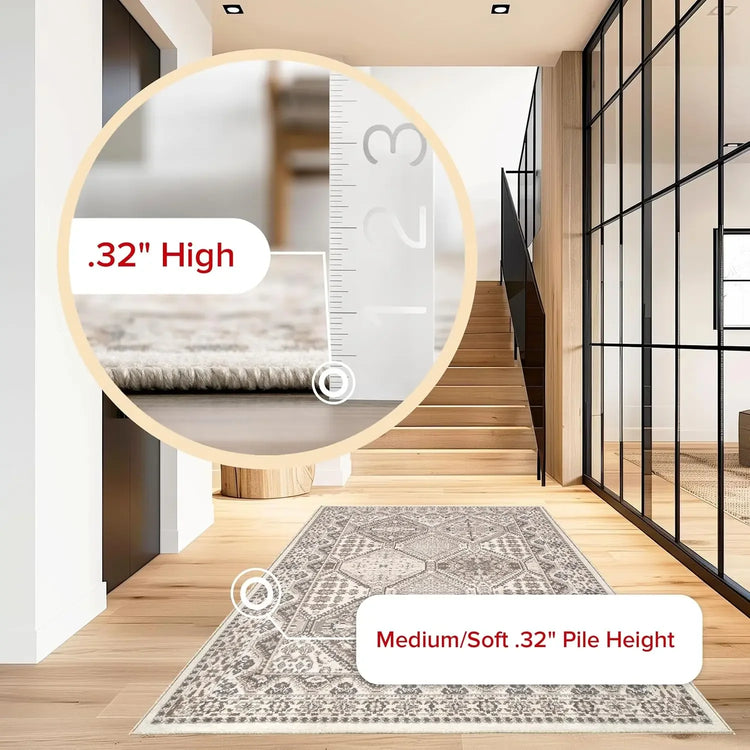 Becca Traditional 9x12 Beige Area Rug