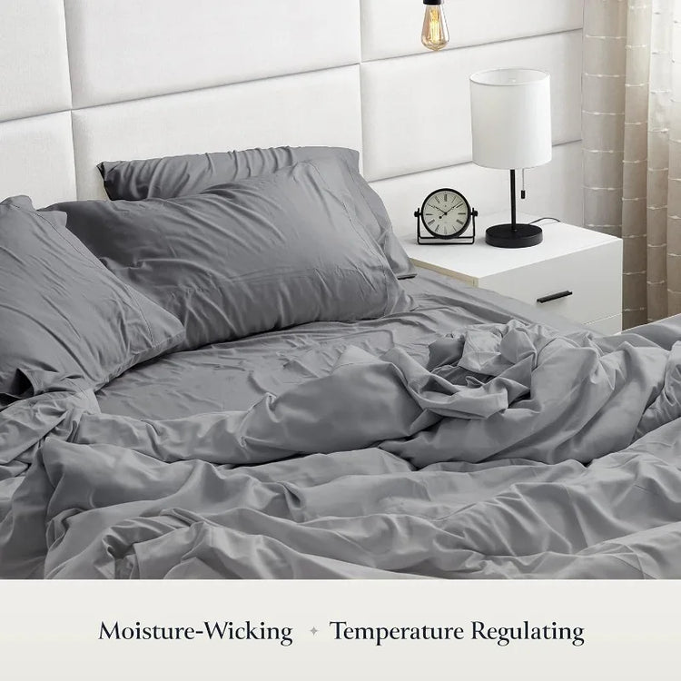 Gray Luxury Queen Sheet Set