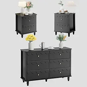 Bedroom Dresser & Nightstand Combo, 2 or 3-Piece