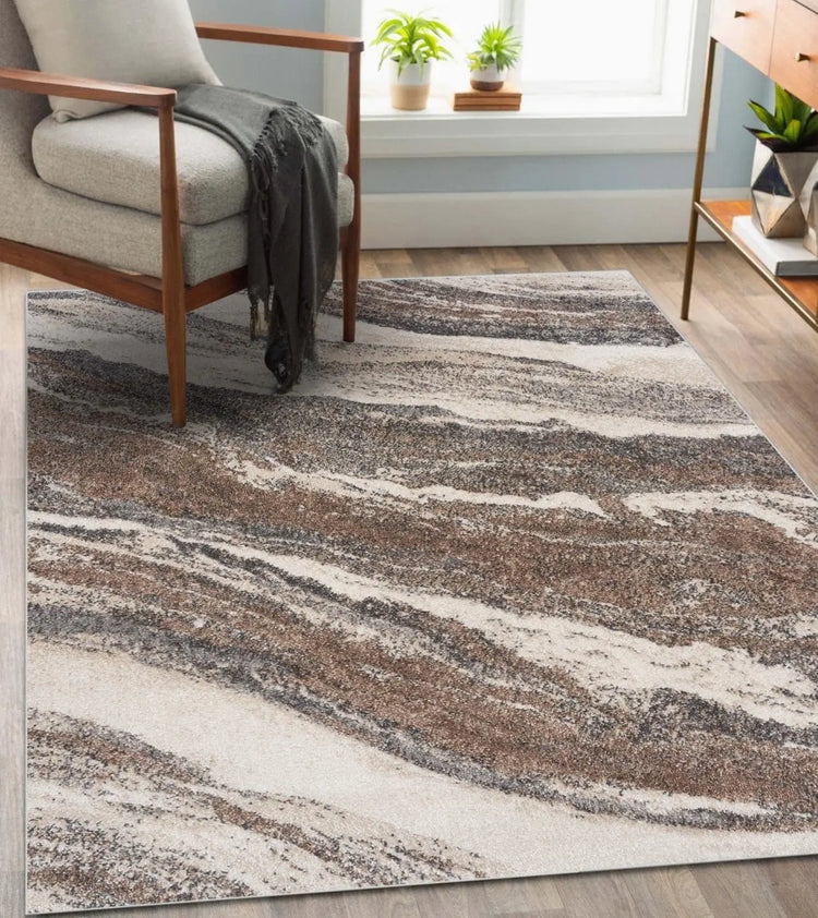 Lagos Collection 4x5 Art Deco Area Rug