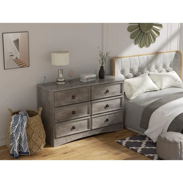 Modern 6-Drawer Dresser