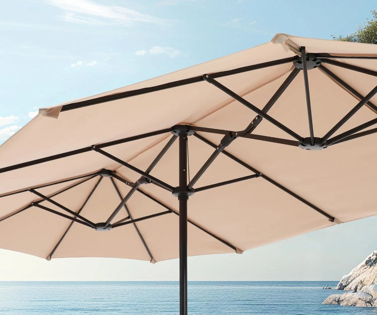13 ft Double-Sided Patio Umbrella with Crank