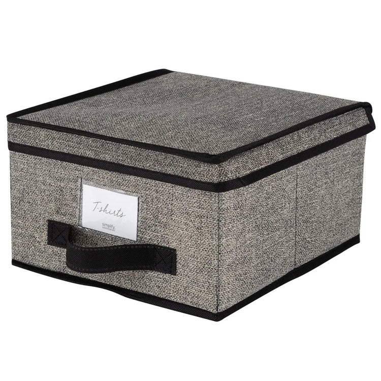 Stackable Storage Box with Lid & Label Window