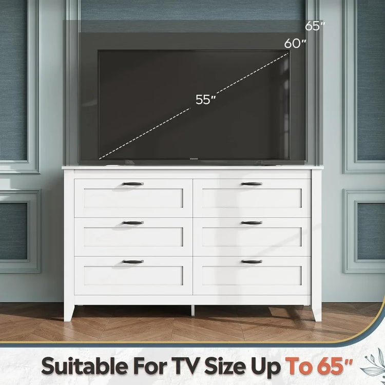 Retro 6-Drawer Dresser