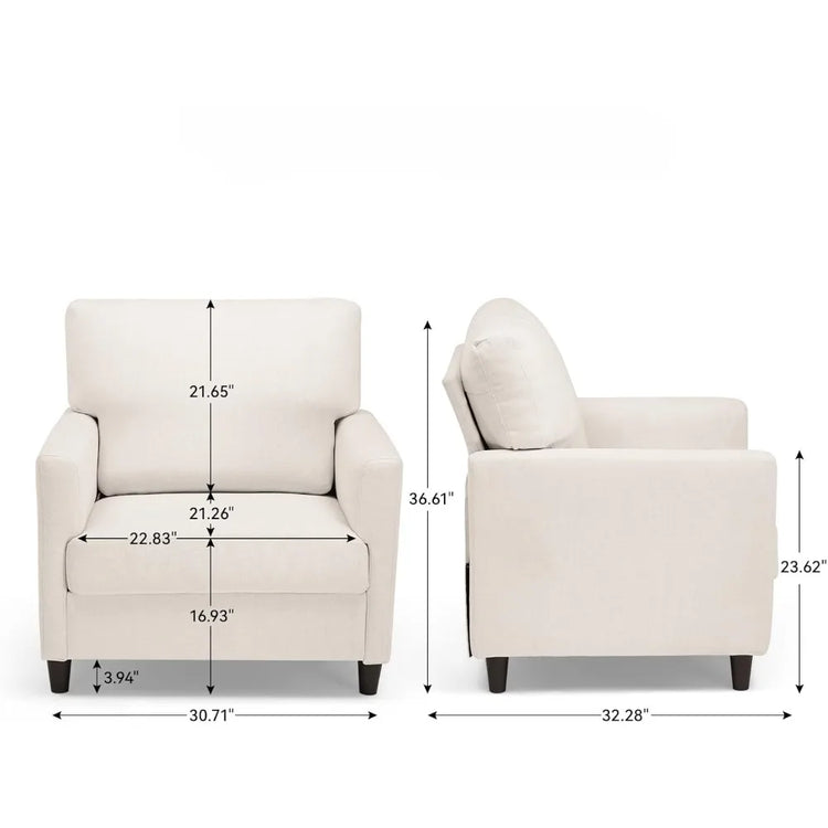 Mid-Century Upholstered Accent Chair