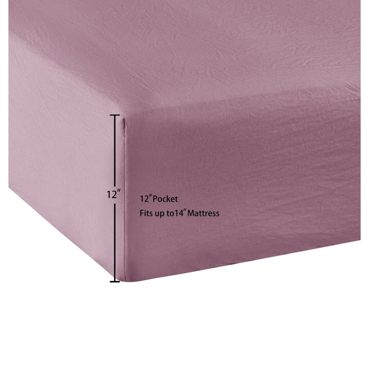 Lilac Bloom Twin XL Microfiber Sheet Set