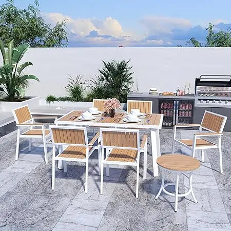 8-Piece Aluminum Patio Dining Set
