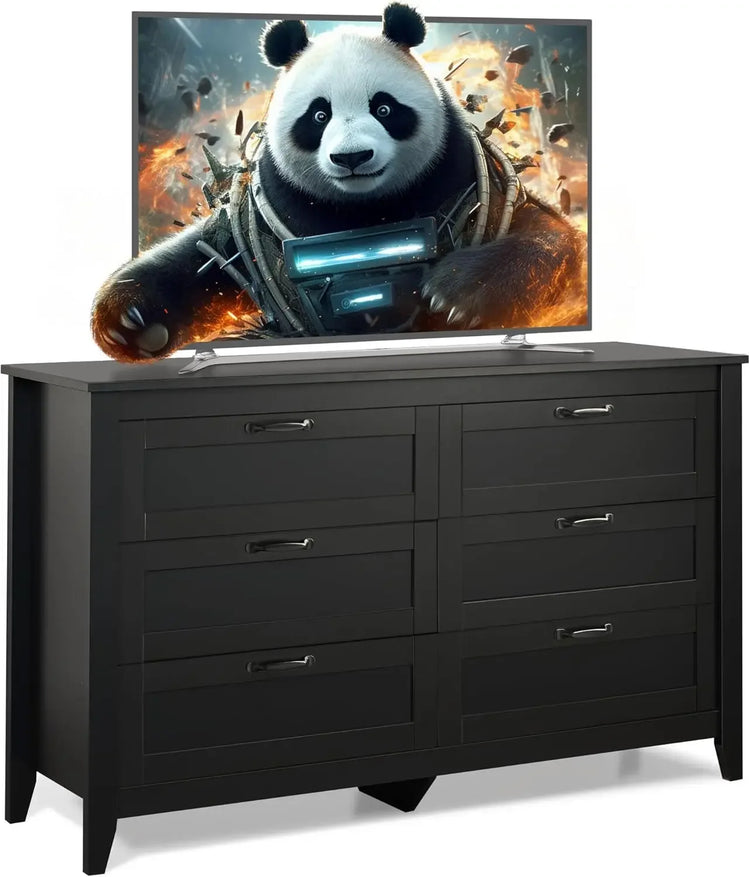 Retro 6-Drawer Dresser