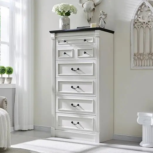 Farmhouse 7-Drawer Tall Dresser
