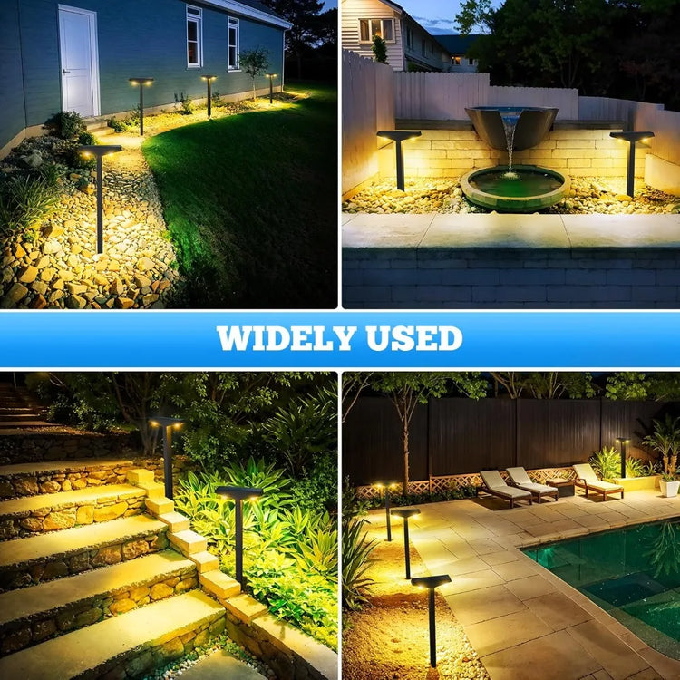 8-Pack Solar Garden Pathway Lights