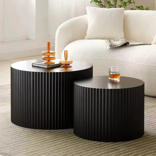 Modern Round Nesting Coffee Table Set