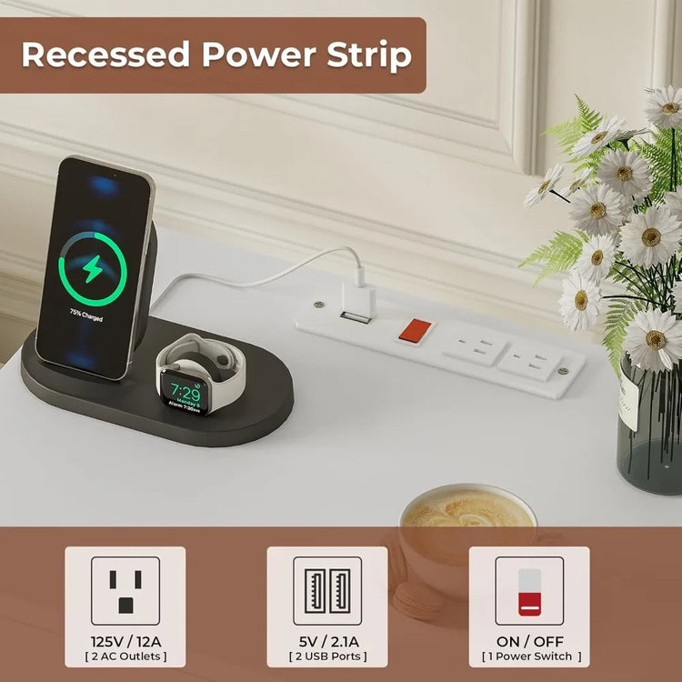 Nightstand with Charging Station