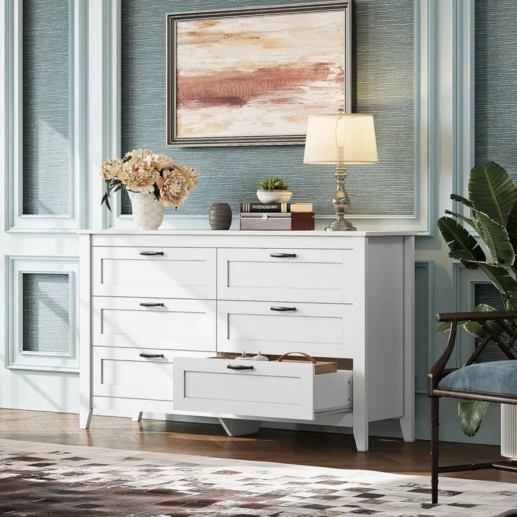Retro 6-Drawer Dresser