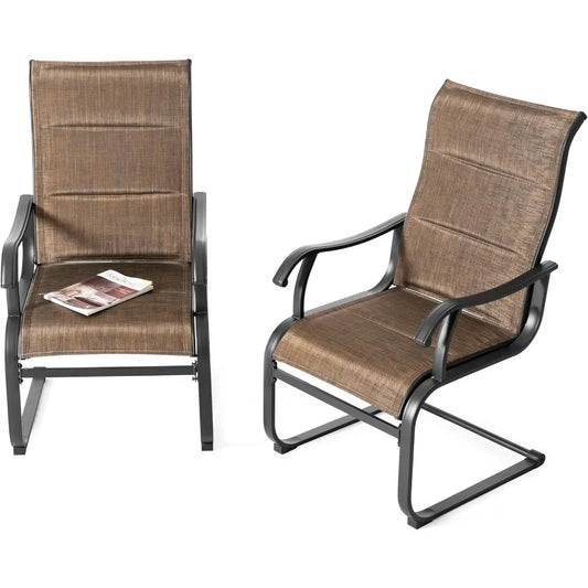 Set of 2 Padded Patio Chairs