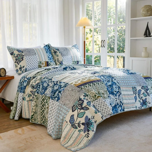 California King Cotton Quilt Set