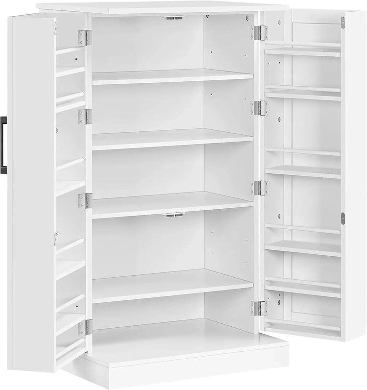 Kitchen Pantry Cabinet with Doors & Adjustable Shelves