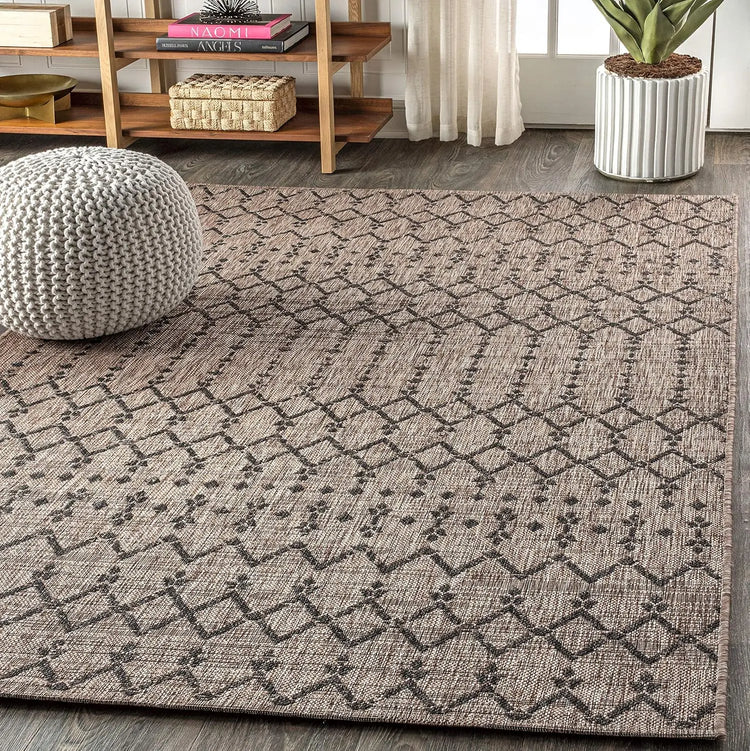 Moroccan Geometric 8x10 Indoor/Outdoor Rug