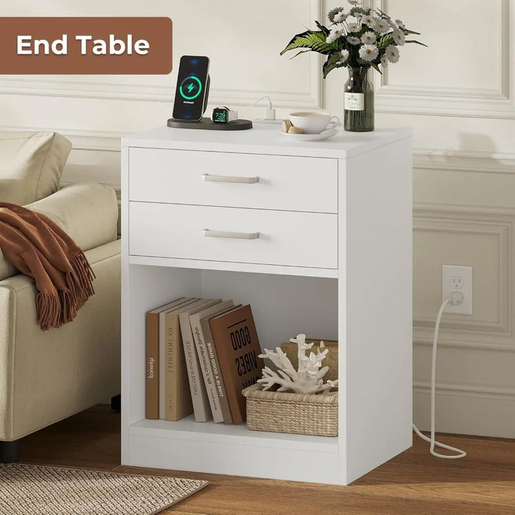 Nightstand with Charging Station