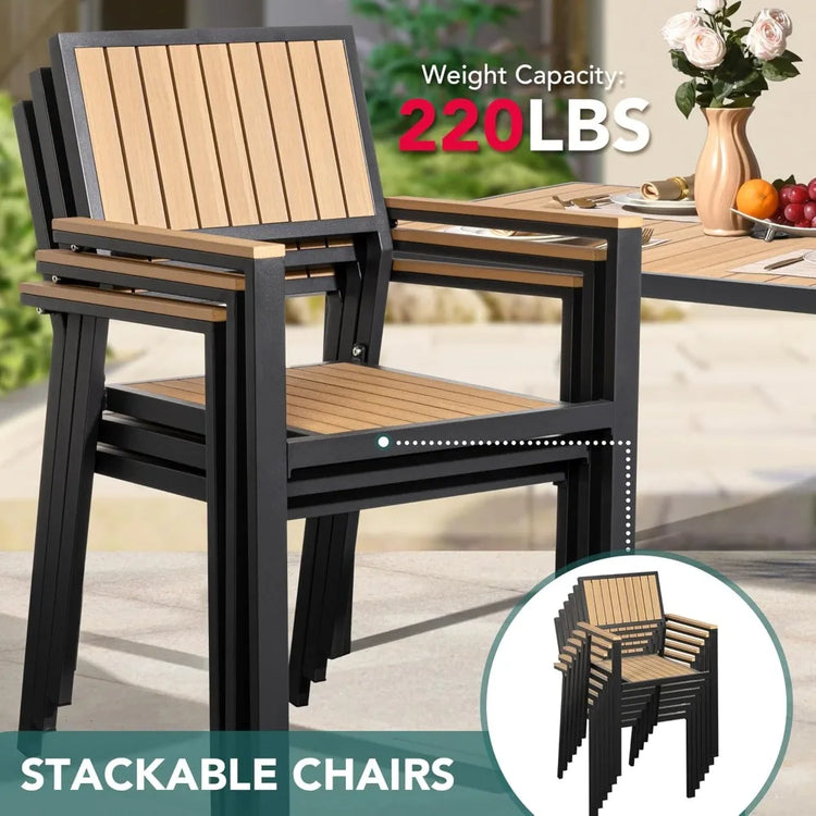 8-Piece Aluminum Patio Dining Set
