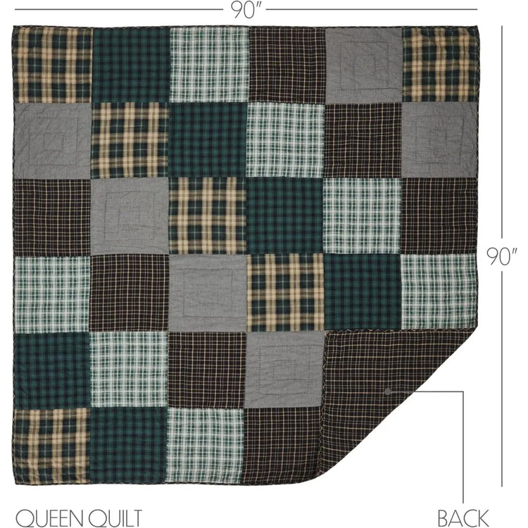 3-Piece Pine Grove Queen Quilt Set