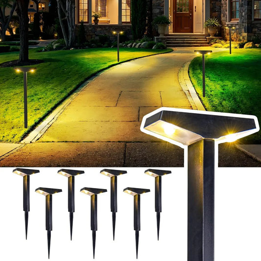 8-Pack Solar Garden Pathway Lights