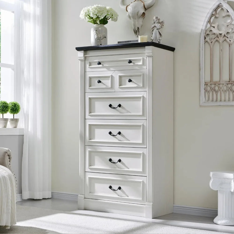 Farmhouse 7-Drawer Tall Dresser