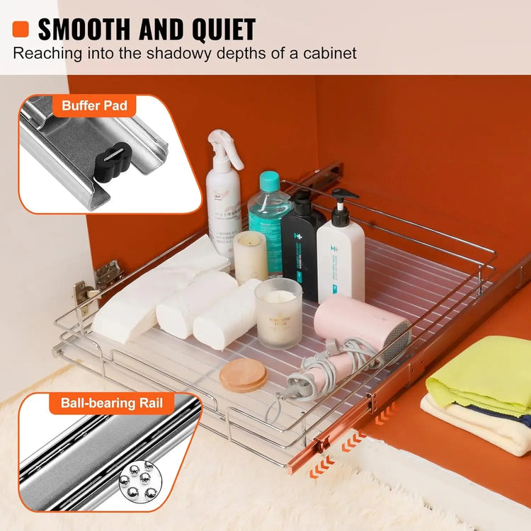 20" Pull-Out Cabinet Organizer Drawer