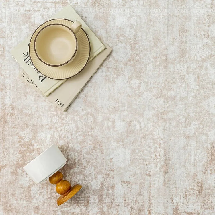 Beige Modern Farmhouse Runner Rug