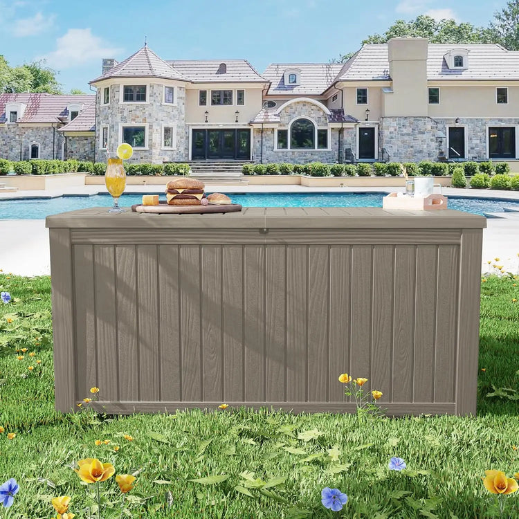 200-Gallon Extra Large Outdoor Resin Deck Box