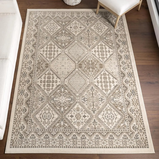 Becca Traditional 9x12 Beige Area Rug