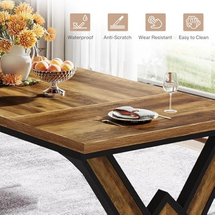 Farmhouse Dining Table for 4–6 People