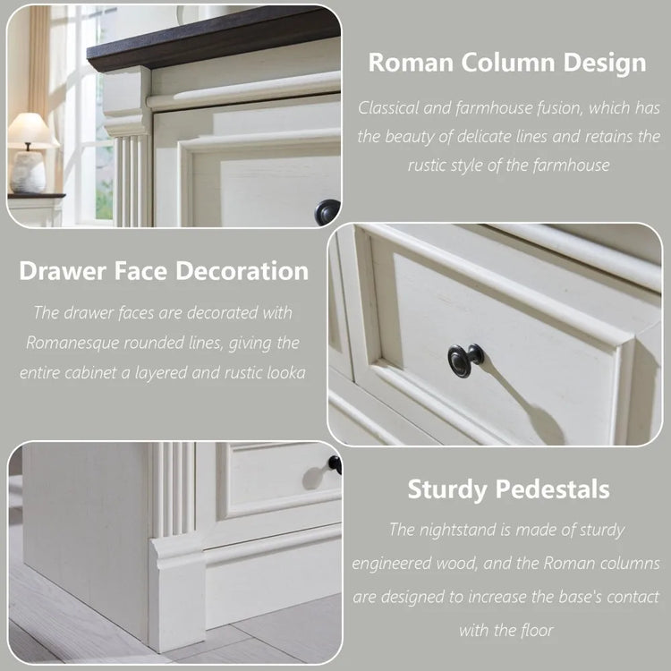 Farmhouse 7-Drawer Tall Dresser