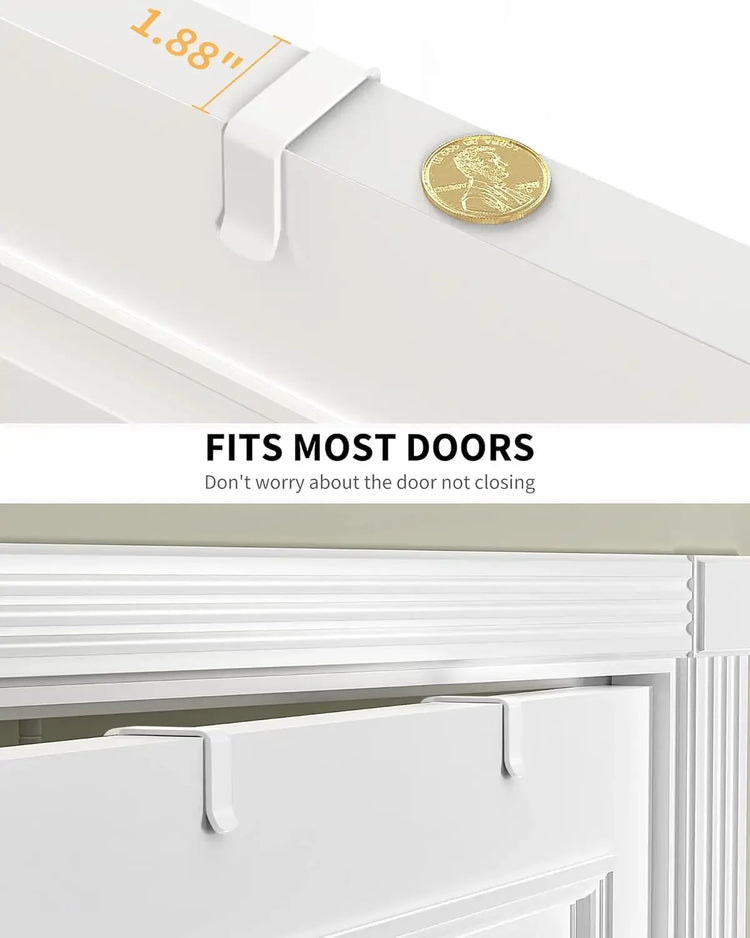 White 9-Tier Over-the-Door Pantry Organizer Rack