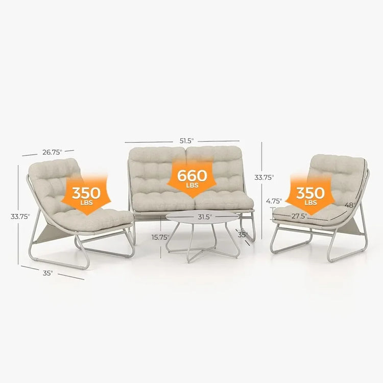 4-Piece Outdoor Sofa Set