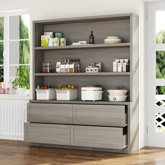 Large Kitchen Hutch with Drawers