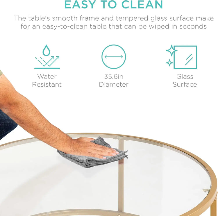 Round Glass Coffee Table