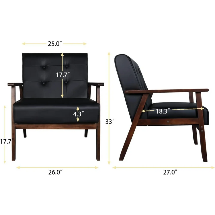3-Piece Sofa Set with Loveseat & Accent Chairs
