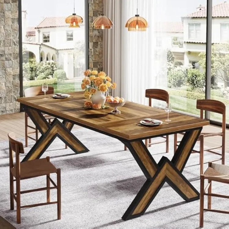 Farmhouse Dining Table for 4–6 People