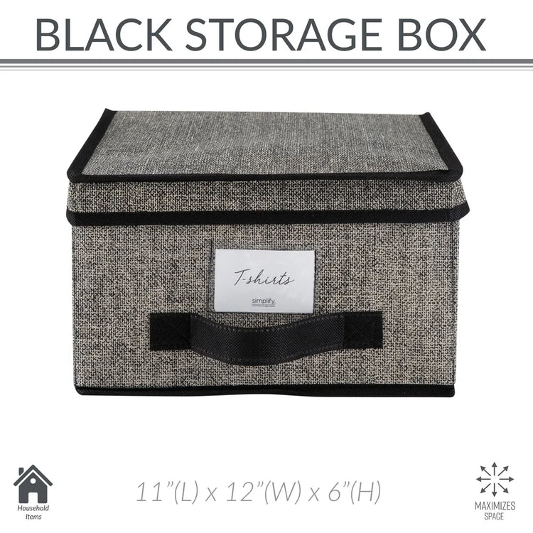 Stackable Storage Box with Lid & Label Window